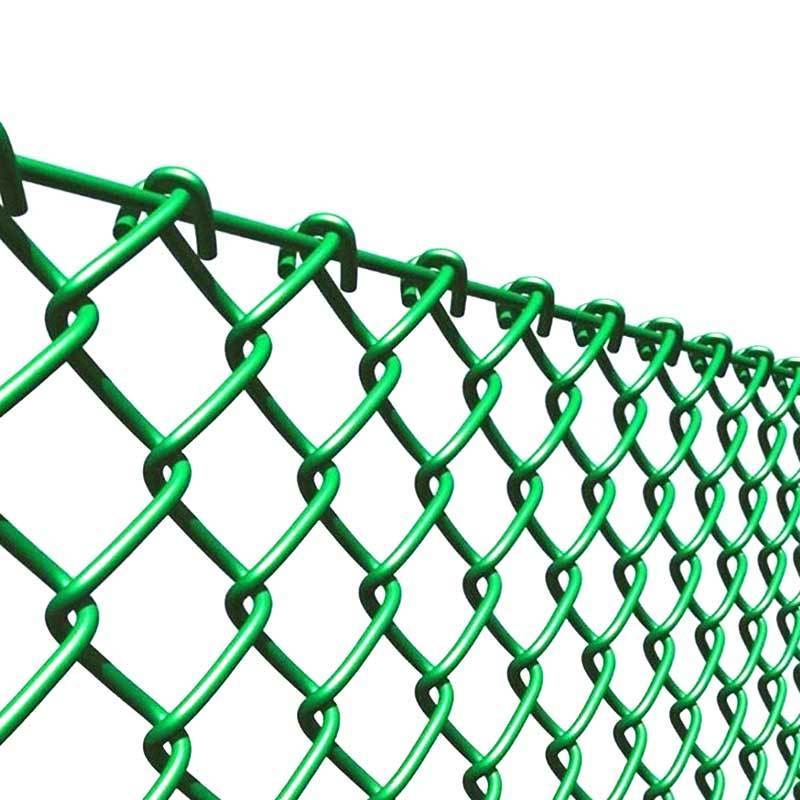 new design cheap price 100 ft roll galvanized pvc coated chain link fence diamond wire fencing