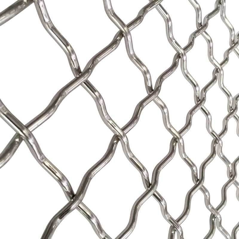 Customized Size Vibrating Stainless Steel Crimped Woven Wire Mesh With 8 Mm Wire For Stones Sieve