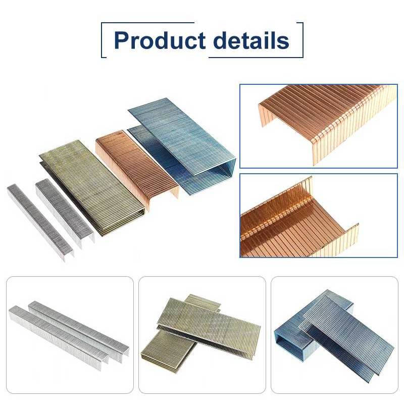 Industrial 80 Series Steel Galvanized Staple Cartridges F Brad Nails 8012 8014 Sofa Staples 8010 Gun Staples