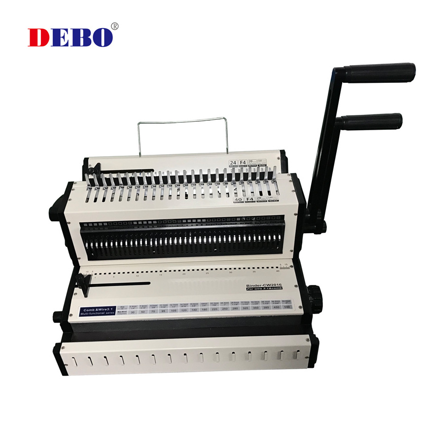 Good appearance multi function book binding machine  40 poincons plastique 24 poincons comb binder for booklet