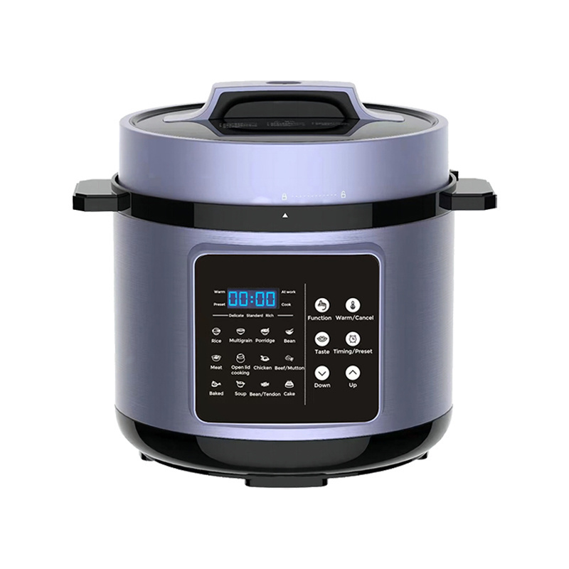 German Stainless Steel Multi Microcomputer Control 6Qt Electric Pressure Cooker 6L With Rice Spoon