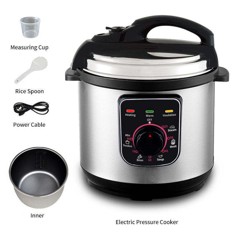 China Factory Production 5Qt 6Qt 8Qt 10Qt Stainless Steel Electric High Pressure Multi Function Cooker