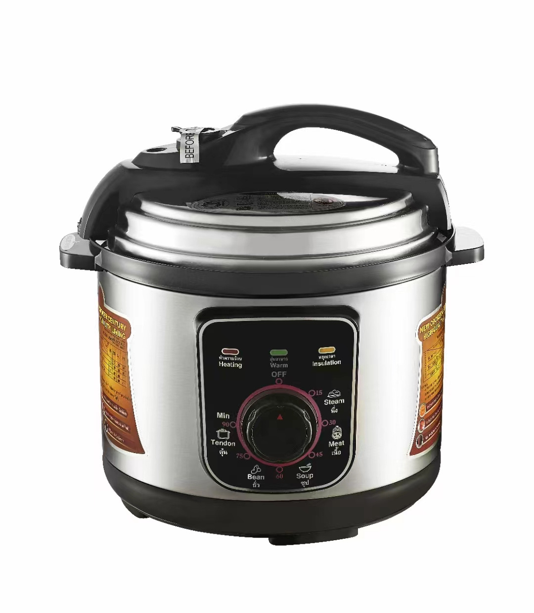 China Factory Production 5Qt 6Qt 8Qt 10Qt Stainless Steel Electric High Pressure Multi Function Cooker