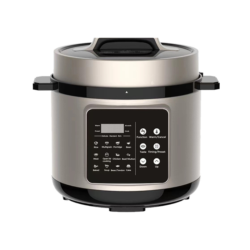 German Stainless Steel Multi Microcomputer Control 6Qt Electric Pressure Cooker 6L With Rice Spoon