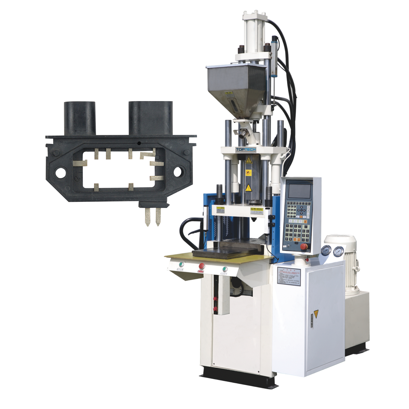 30 Ton DAP/BMC Sole of Shoe Insert Molding LCP Connector Single Sliding Injection Molding Machine