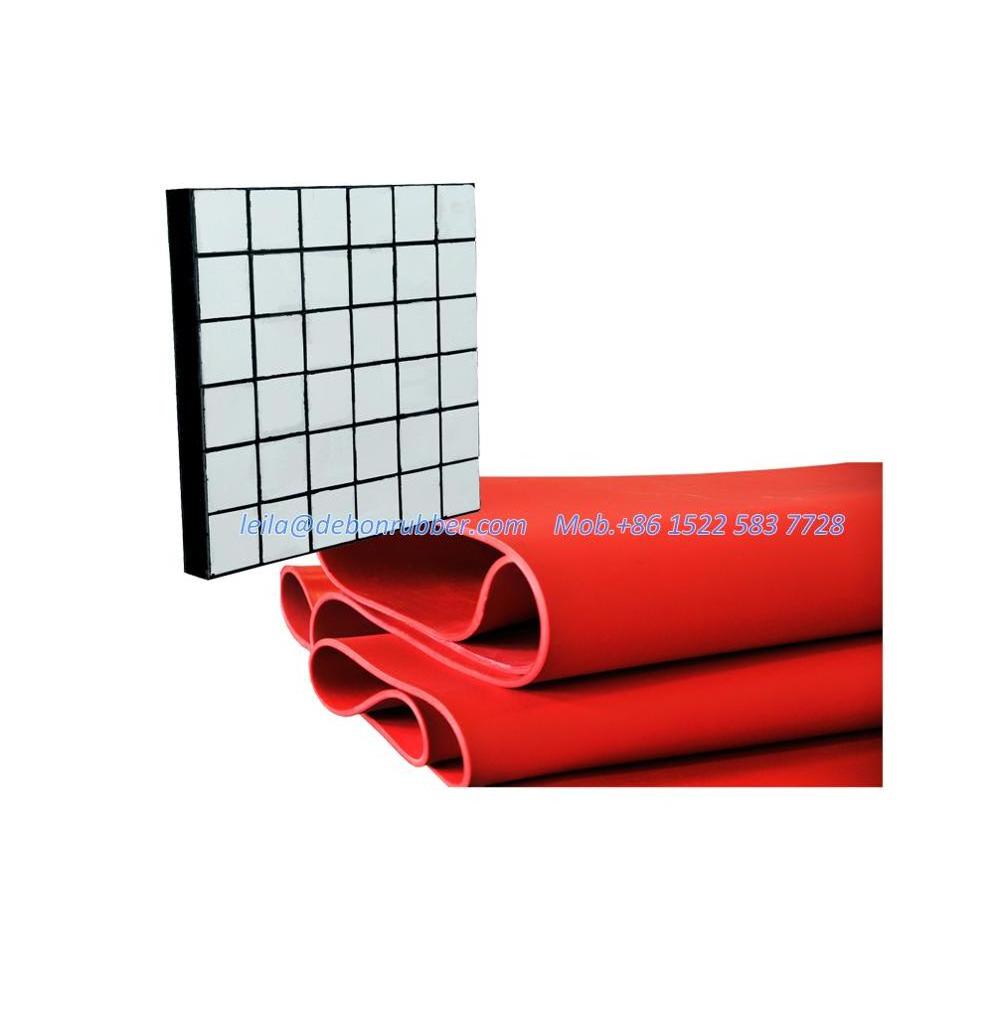 Abrasive Material Chute Wear Liner Rubber Ceramic Liner