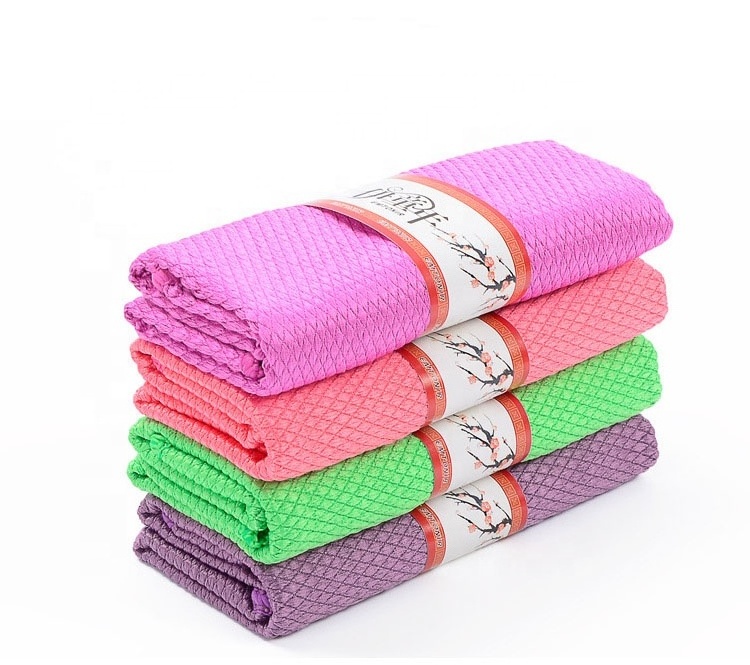 china textile household cleaning accessories glass window dish cloth microfiber lens cleaning cloth