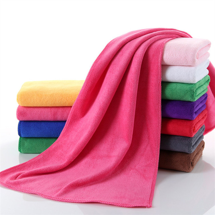 Wholesales customized microfiber face towel Weft knitting towel for face, hair, salon and hotel. 35x75cm