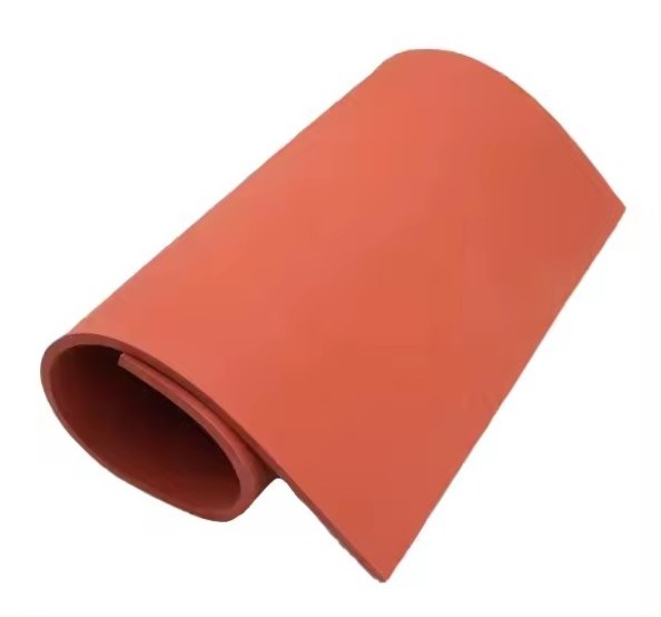 Red Foamed Silica Gel Plate High Temperature Resistance High Elastic Silica Gel hot stamping silicone plate