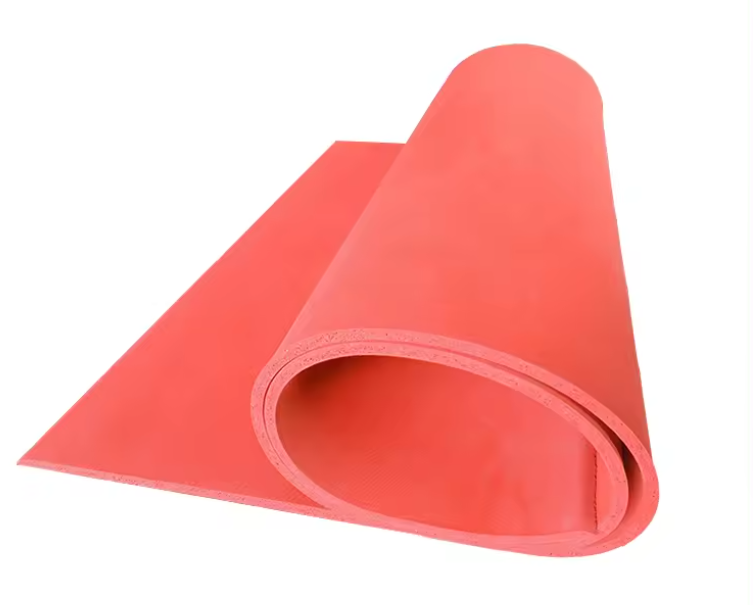 Red Foamed Silica Gel Plate High Temperature Resistance High Elastic Silica Gel hot stamping silicone plate