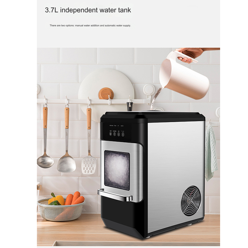 Commercial Milk Tea Shop Small 30kg Coffee Machine Irregular Fully Automatic Ice Cube Maker Machine