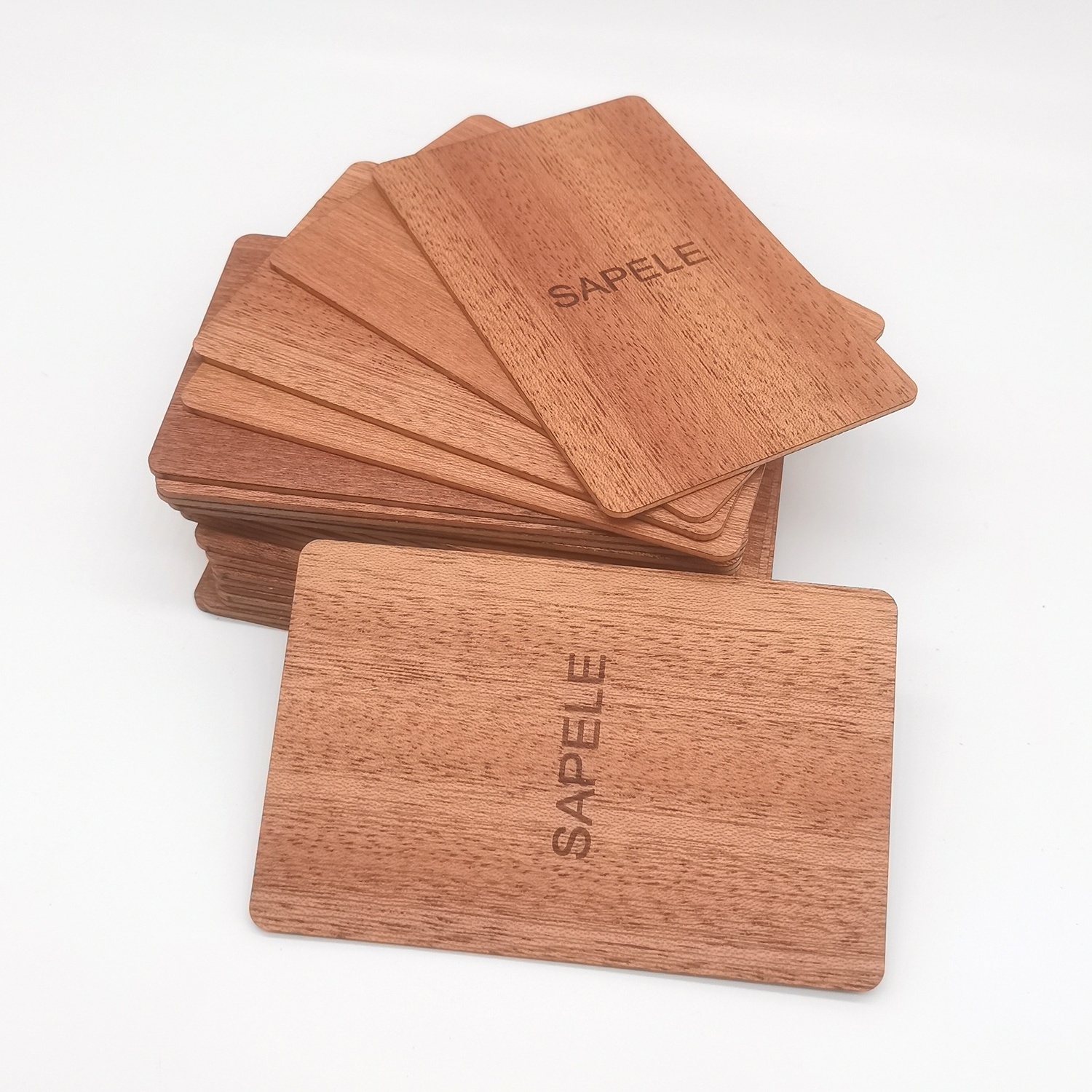 Laser engraving Wood NFC card with 13.56Mhz NFC213/215/216 chip