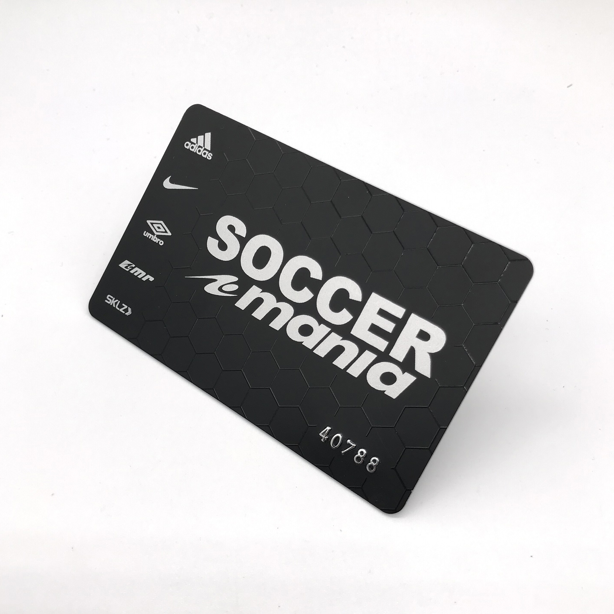 Plastic member card with embossing card  number