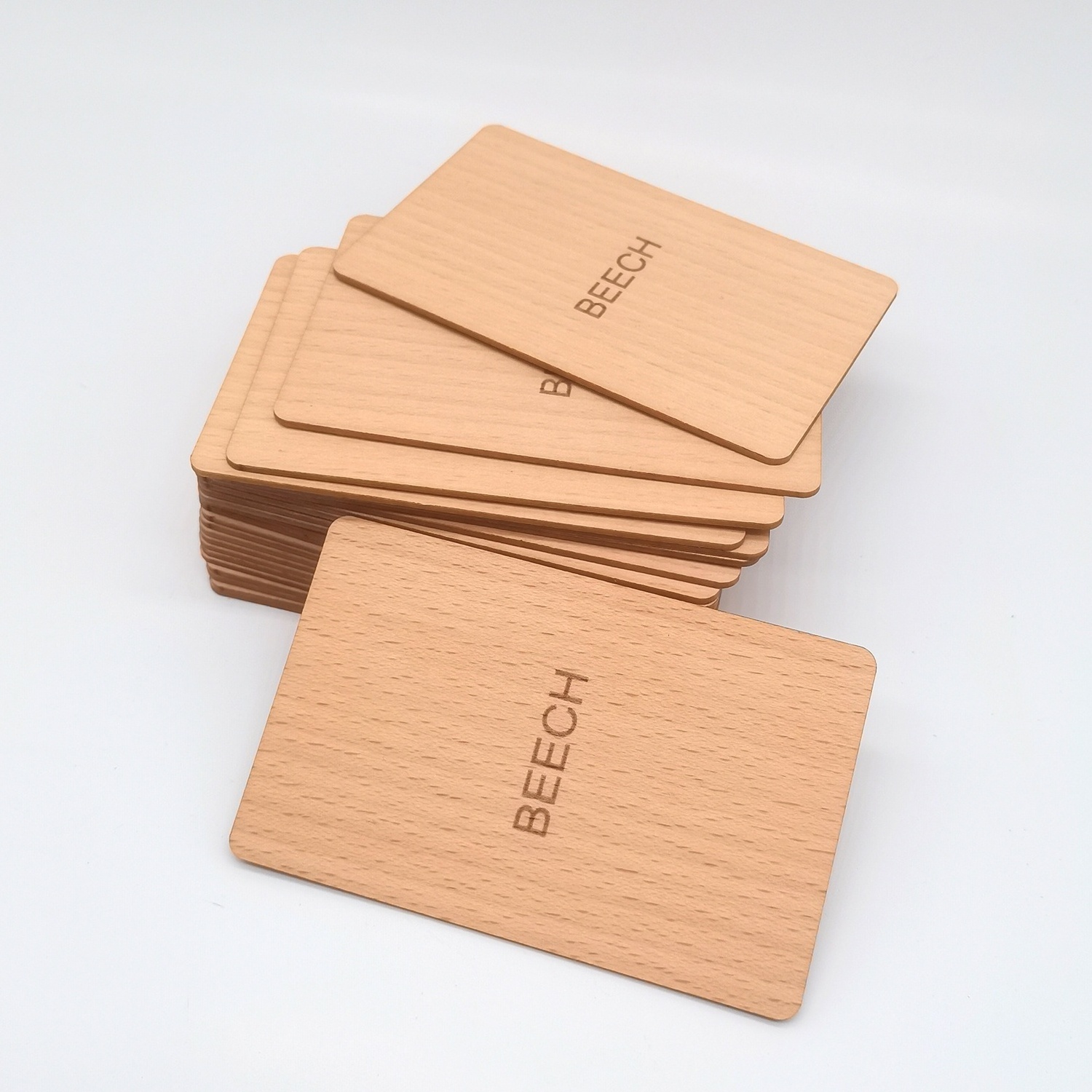 Laser engraving Wood NFC card with 13.56Mhz NFC213/215/216 chip