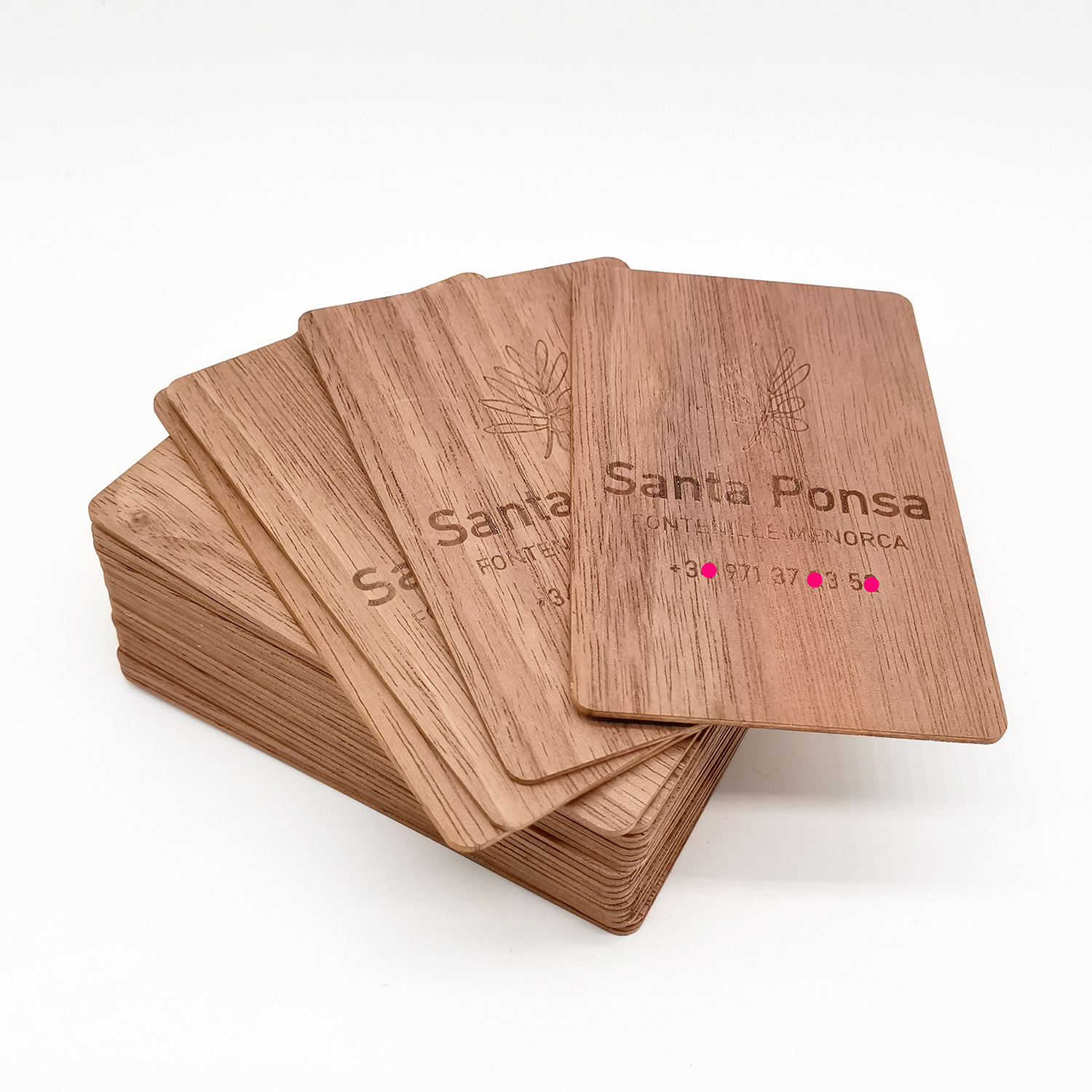 Custom Printing wood NFC card wooden NFC business card with NFC 213 215 216 chip