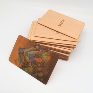 Custom Printing wood NFC card wooden NFC business card with NFC 213 215 216 chip