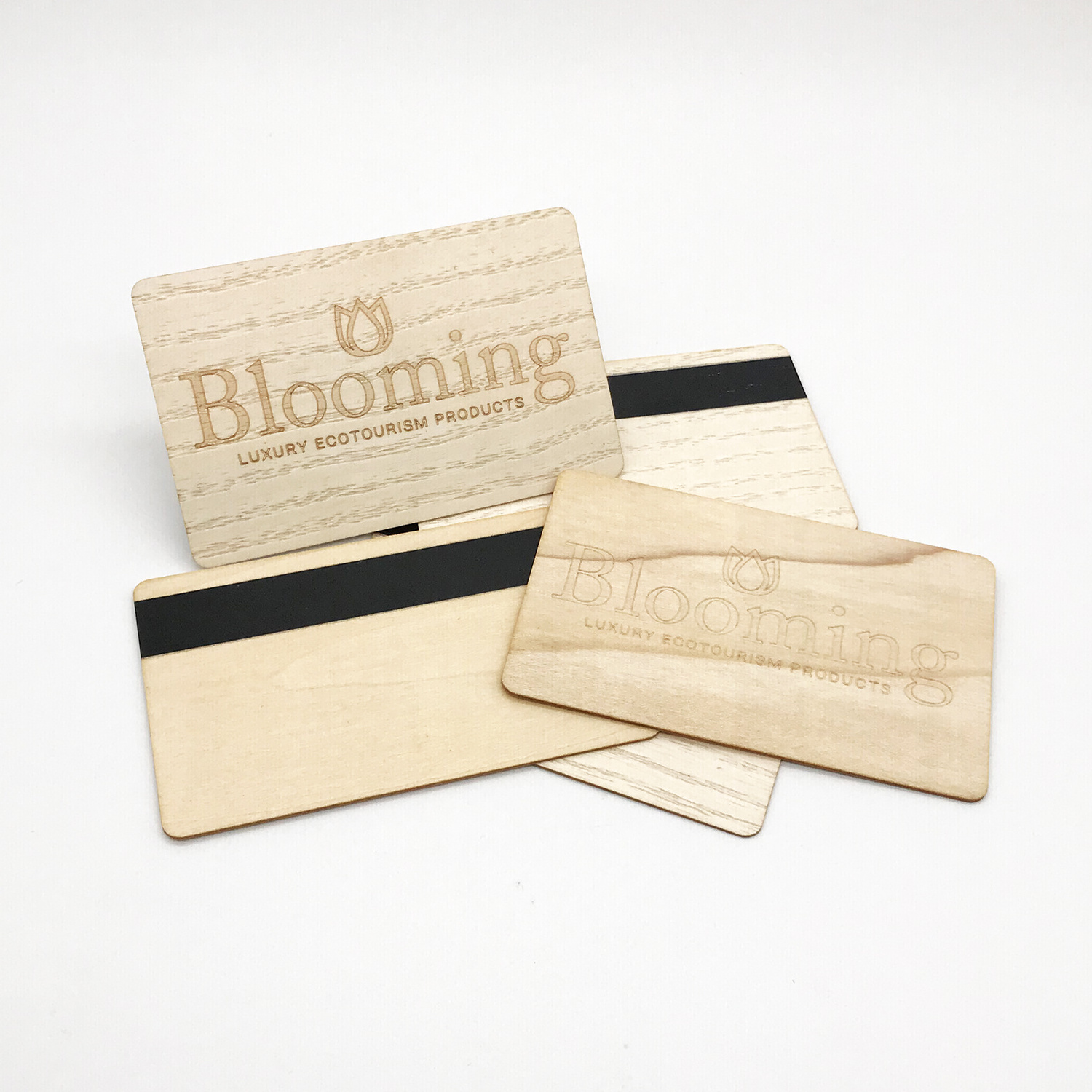 Custom Wooden RFID card with magnetic stripe