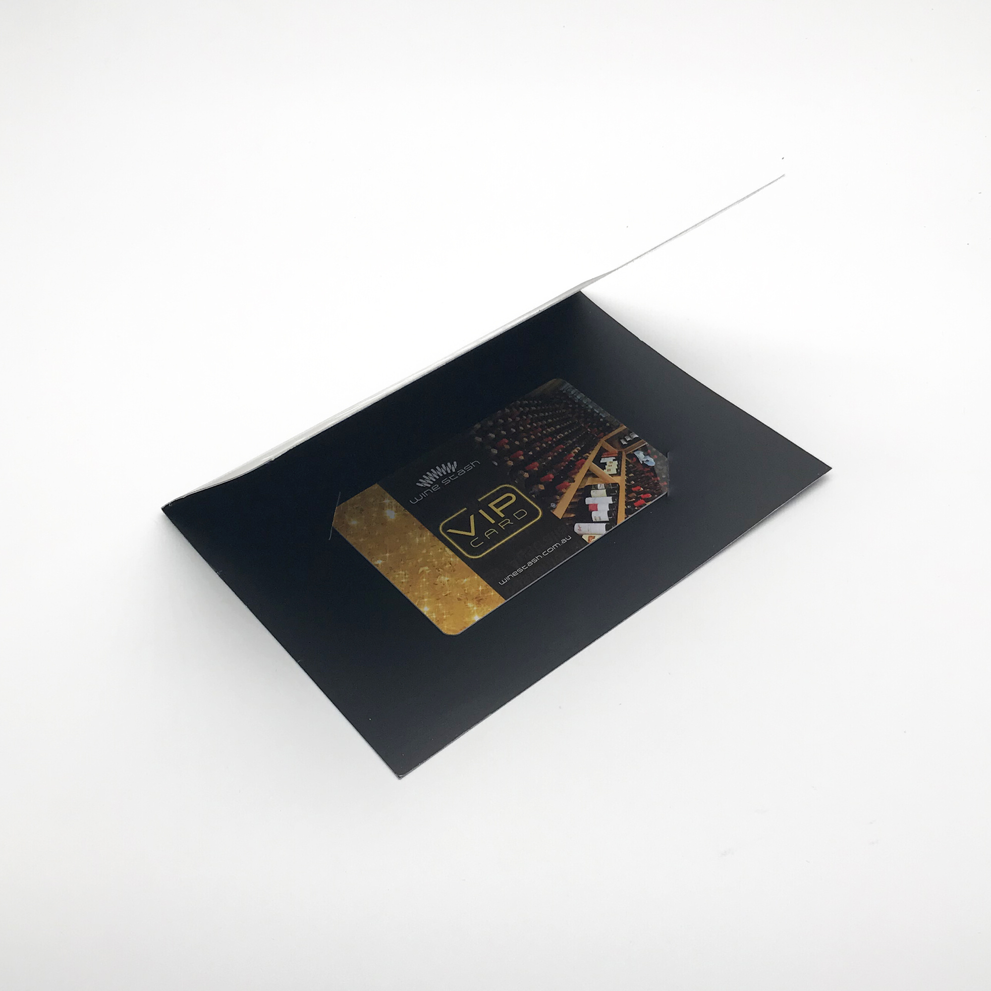 Plastic VIP card with paper card holder