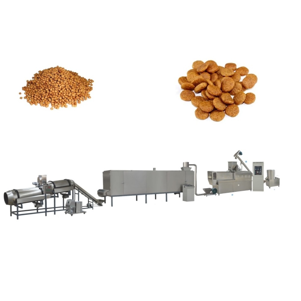 Automatic Dry pet Food Production Line of Animal Feed Making Machine