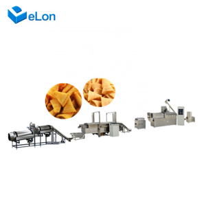 Frying crispy 3d corn bugles pellets fried chips snacks food machine production line bugles making extruder machine