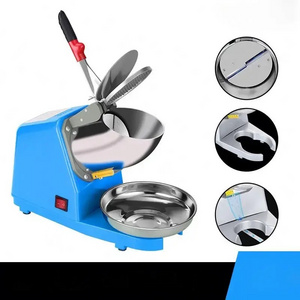 Portable Fully-automatic Snow Ice Shaver Electric Ice Crusher Shaving Counter Top Electric Crush Ice Scraper Machine