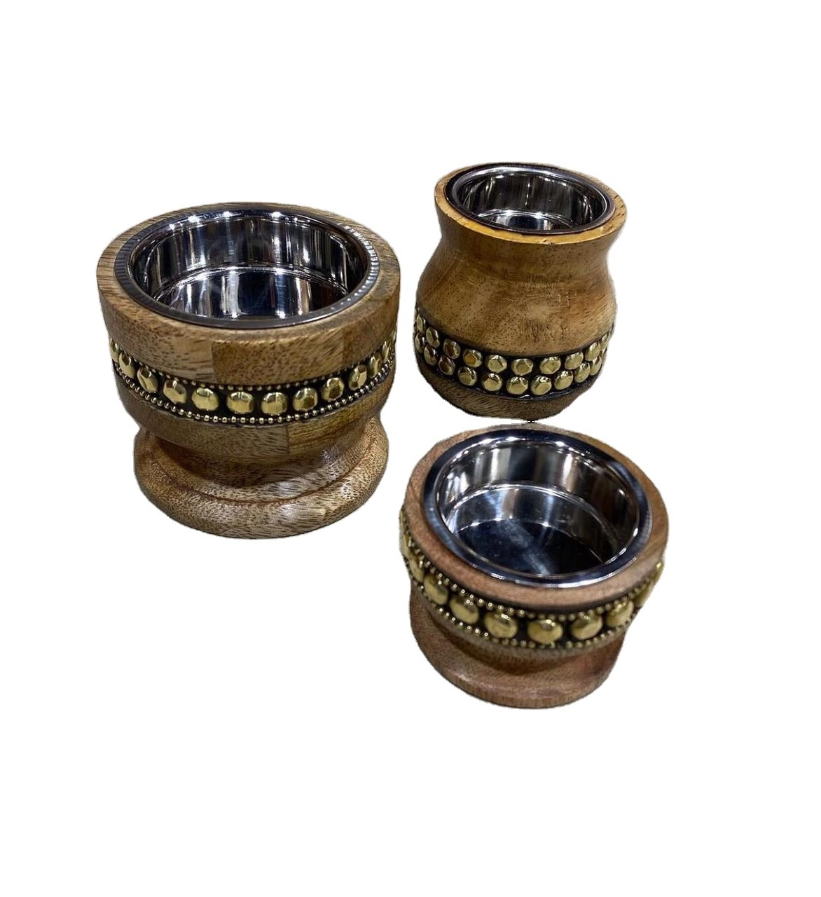 ramdan special  arabic  religious mini metal beads and wooden  bakhoor burner or medkhan at special discount by de casa decor