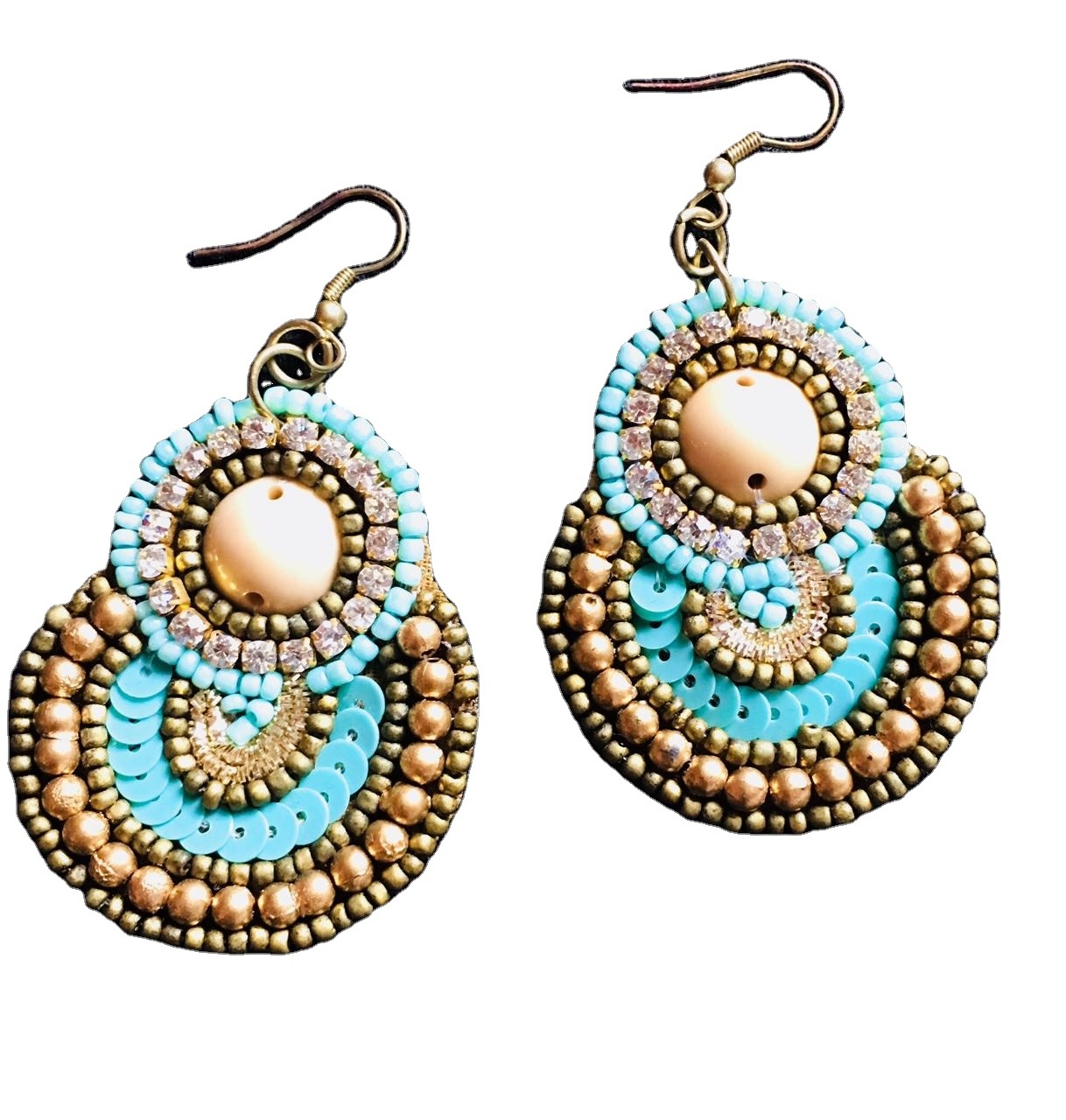 High Ranked Handcrafted Embroidery Earrings for Women with Wholesale Price