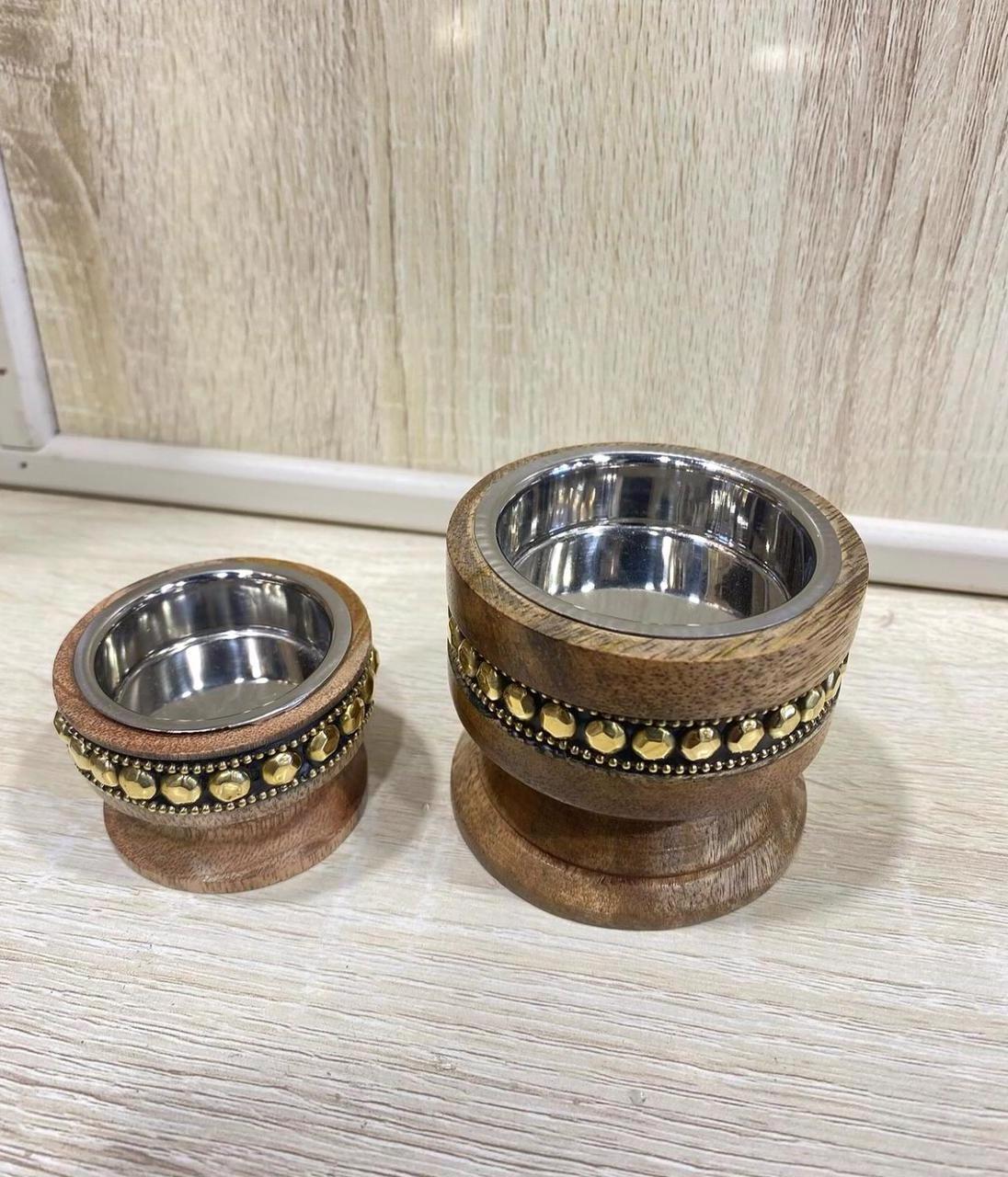 ramdan special  arabic  religious mini metal beads and wooden  bakhoor burner or medkhan at special discount by de casa decor