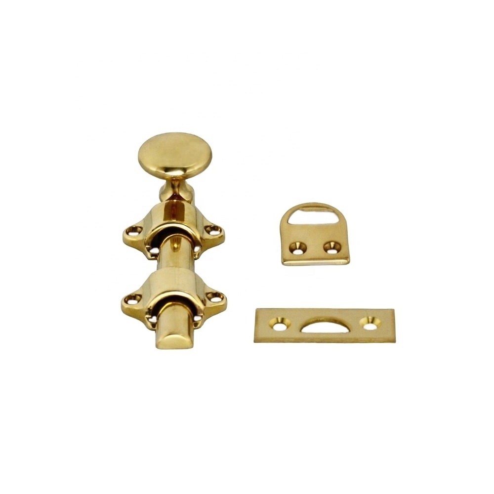 Solid brass surface mounted door bolts sliding blot lock