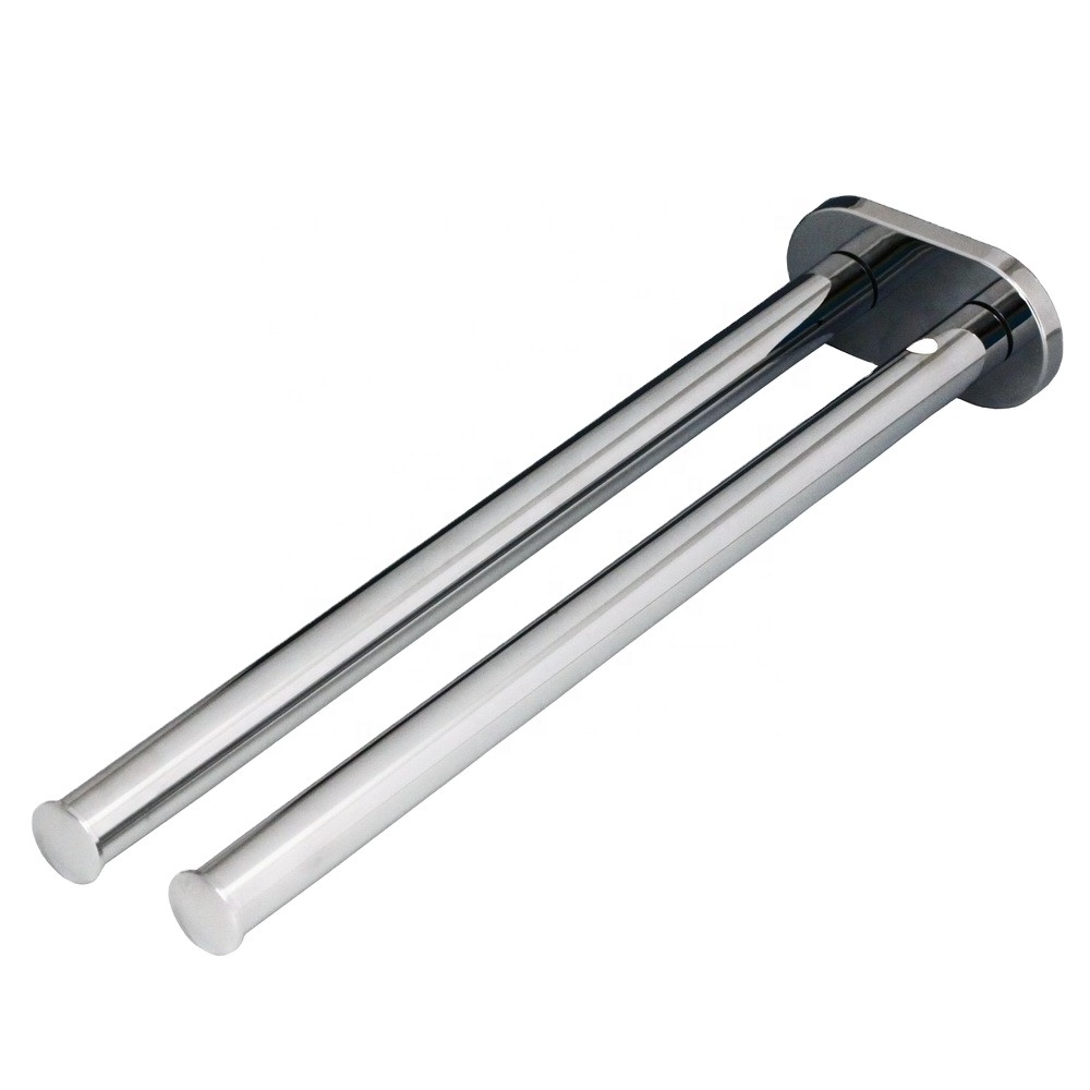 Aluminum wardrobe hanging accessory pull out valet rod.