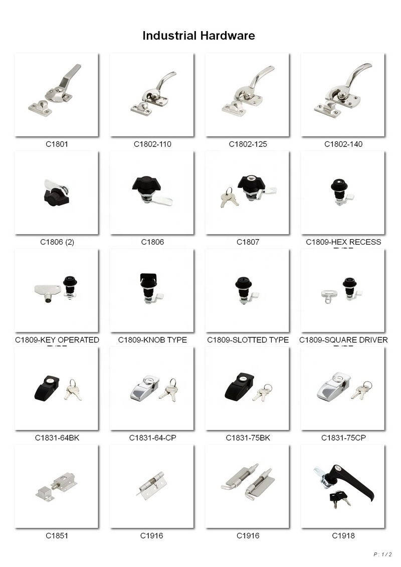 Zinc die cast quarter 1/4 turn wing knob 90 degree tubular cam lock