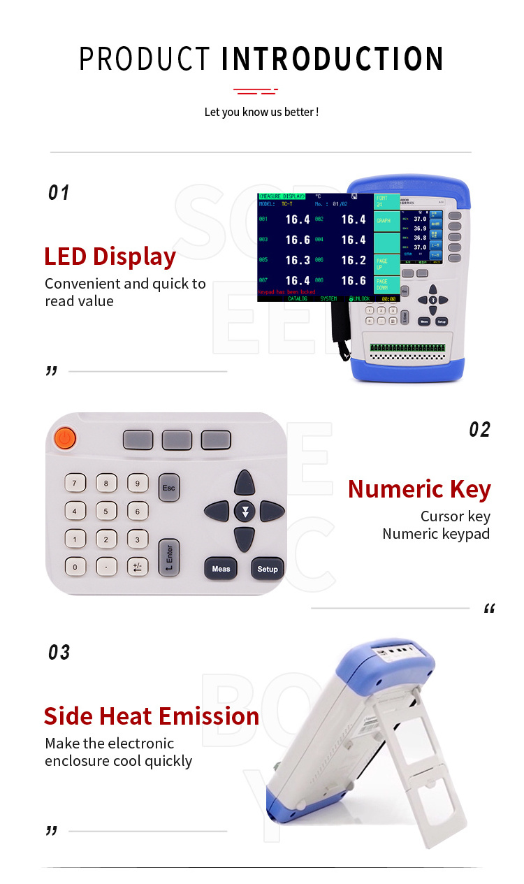 Digital thermocouple Temperature measuring instrument for industrial AT4808