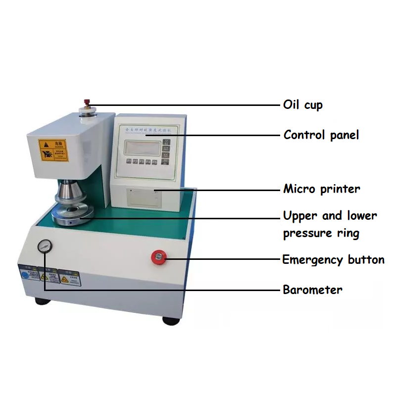 Carton Paper Digital Mullen Burst Strength Test Machine Bursting Strength Tester Price