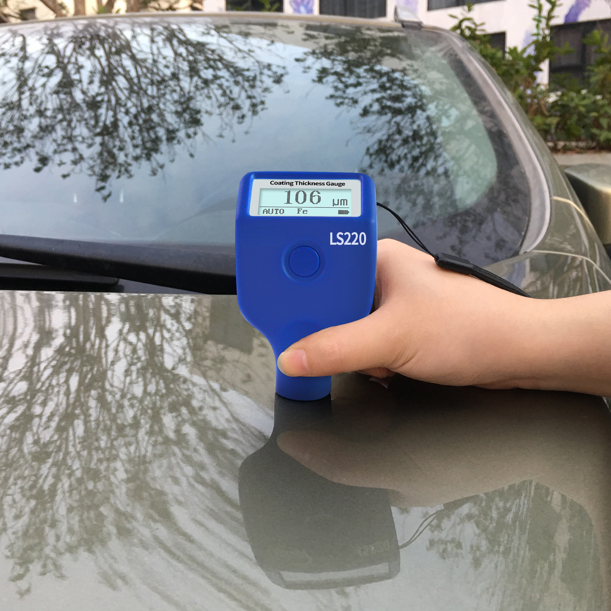 LS220 coating thickness measuring device testech coating thickness gauges  for cars