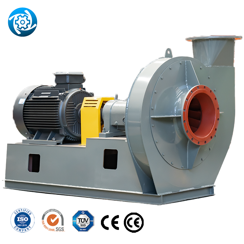 China Wood Bark Hammer Mill crusher machine for biomass sawdust straw centrifugal fan blower