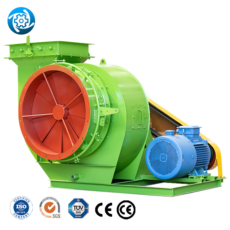 China Wood Bark Hammer Mill crusher machine for biomass sawdust straw centrifugal fan blower