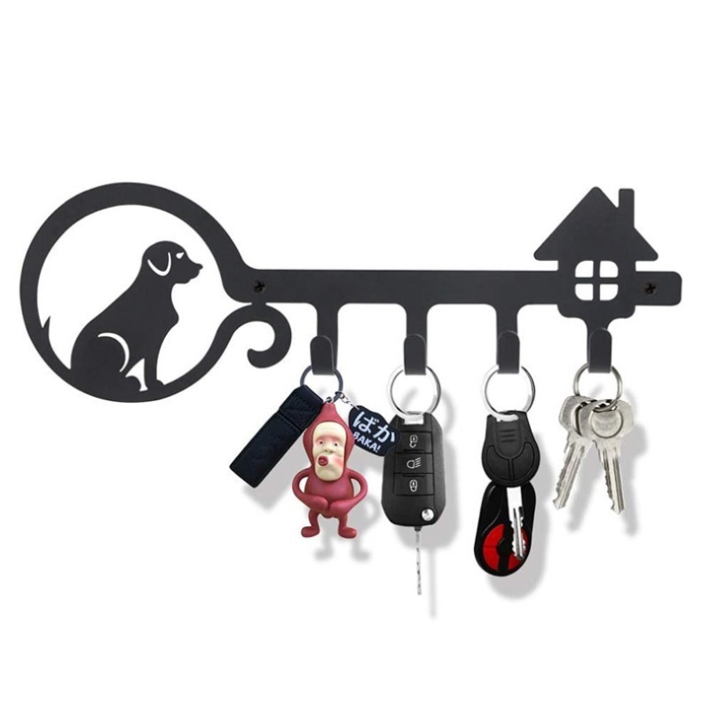 Custom Cartoon Cat Key Hook Wall Decoration Wall Mounted Clothes Hanger Coat Hook Key Holder Rack Metal Tools Multifunction