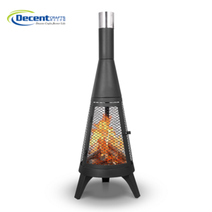 Rocket shape Wood Burning Outdoor Fire Pit Fire Place Outdoor  Chimney  Fire Pit