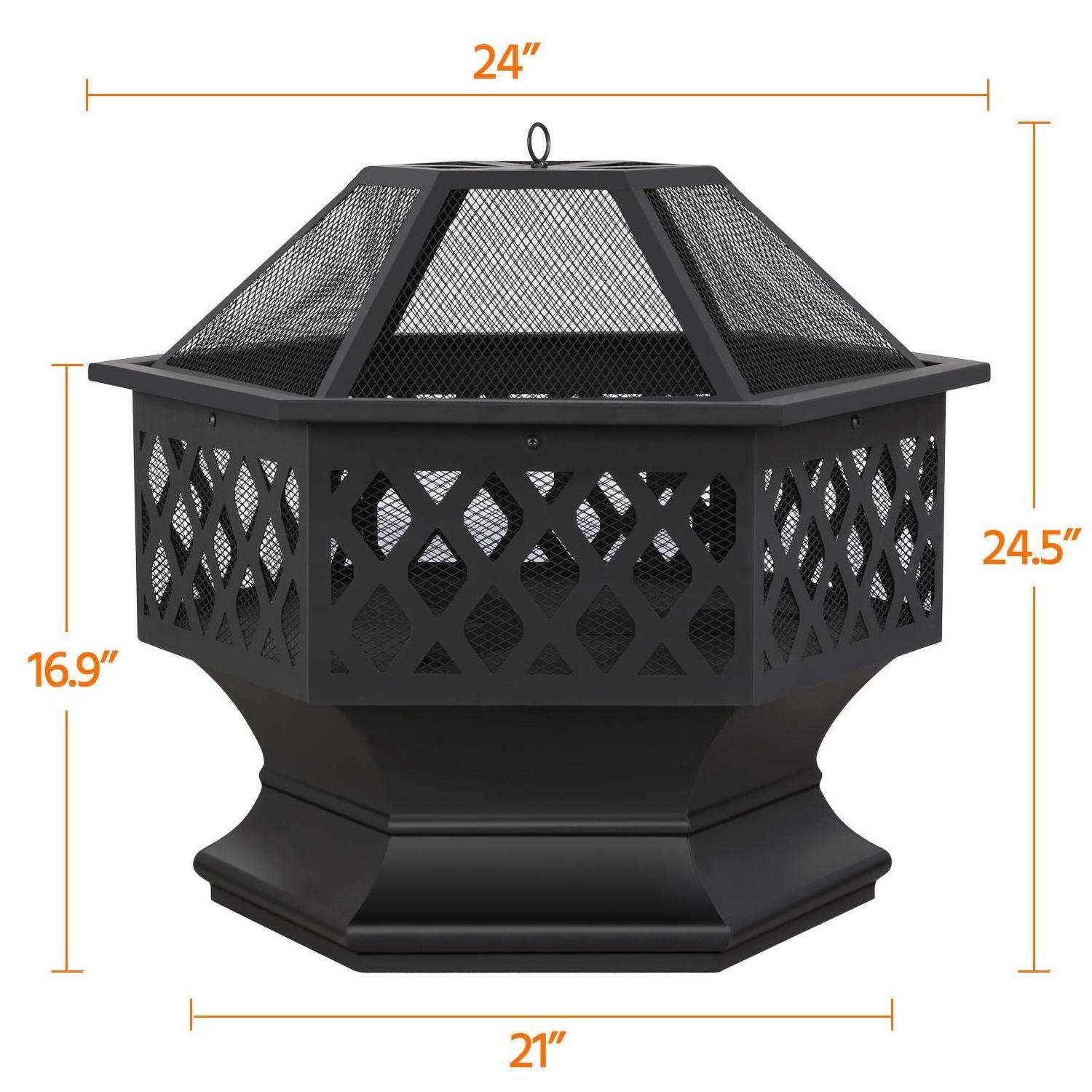 Hot Selling Mini Iron Fireplace Steel Fire Pit Bowl Personal Tabletop Firewood Fire Pits