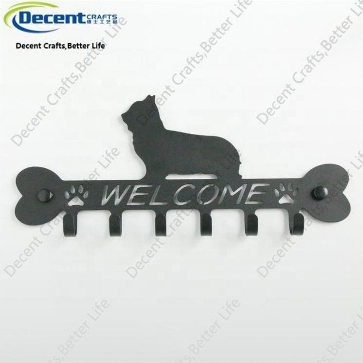 New Arrival Metal Animal Bathroom Kitchen Towel Clothes Key Black Storage Hanger Wall Key Hook Holder Rack