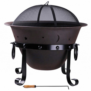 Outdoor BBQ Camping Custom Fire Pit Bowl Round Square Portable Wood Charcoal Burning Metal Firepit