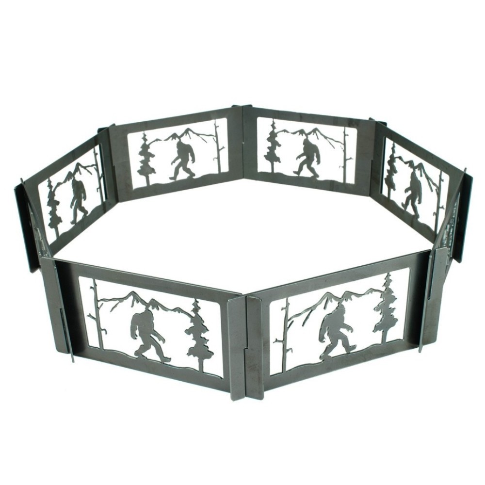 Factory Customized Outdoor Camping Picnic Durable Portable Metal Shape Camping Fire Pit Ring