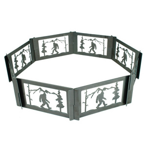 Factory Customized Outdoor Camping Picnic Durable Portable Metal Shape Camping Fire Pit Ring