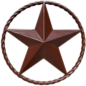 Metal Star Rustic Old Western Country Family Farmhouse Wall Hanging Decor Art