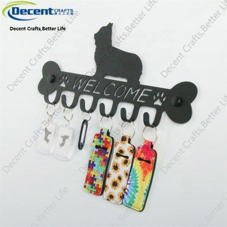 New Arrival Metal Animal Bathroom Kitchen Towel Clothes Key Black Storage Hanger Wall Key Hook Holder Rack