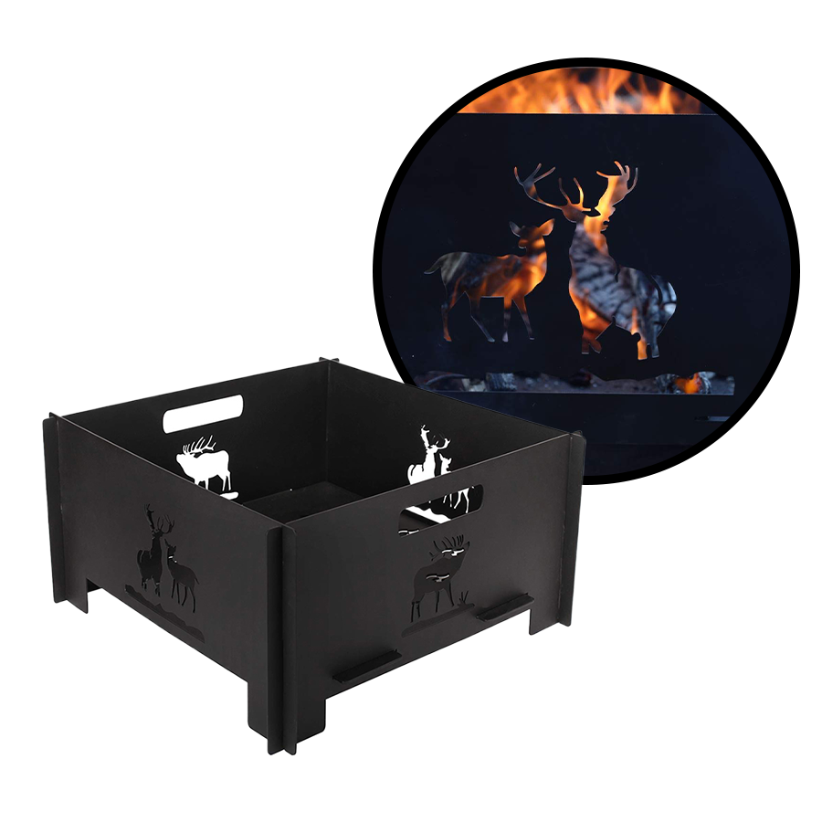 Wood Fire Outdoor Iron Fire Pits Bowl Stylish Outdoor Fire Pits