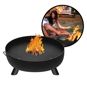 Wholesale Black Bbq Firepit Stove Camping Natural Wood Burning Portable Camping Outdoor Fire Bowl