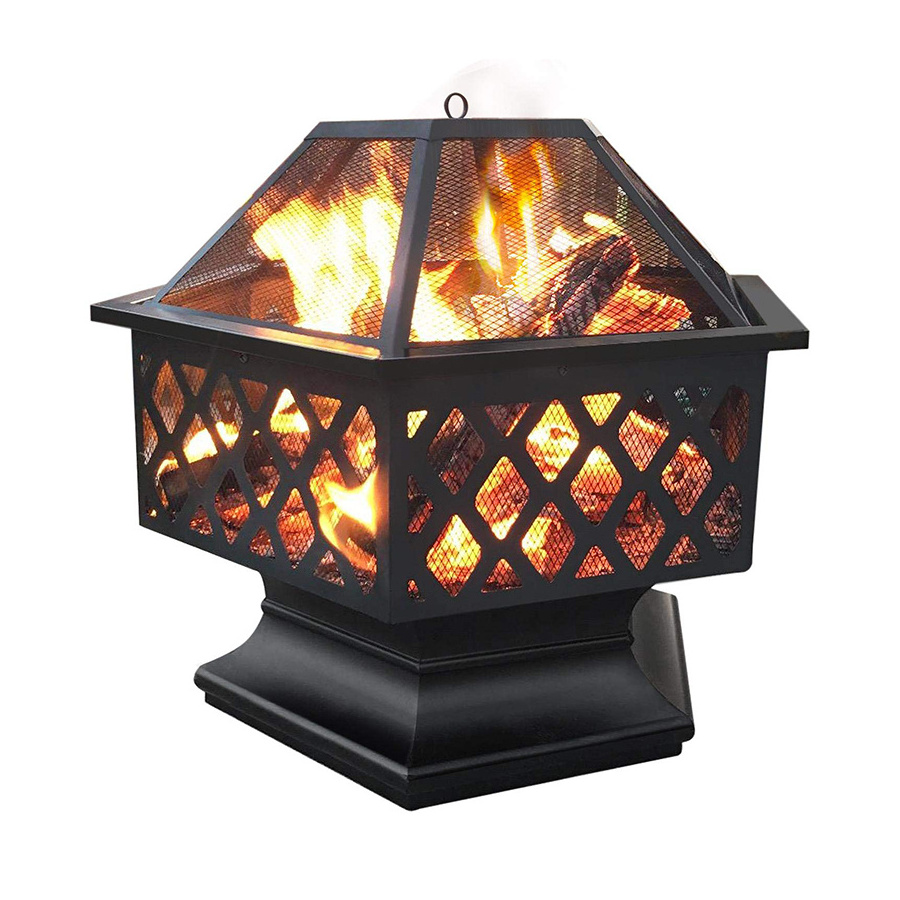 Hot Selling Mini Iron Fireplace Steel Fire Pit Bowl Personal Tabletop Firewood Fire Pits