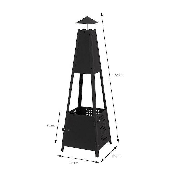 Modern Outdoor Wood Burning Fireplace Fire Pit With High Temperature Powder Coating Wood Stoves For Sale