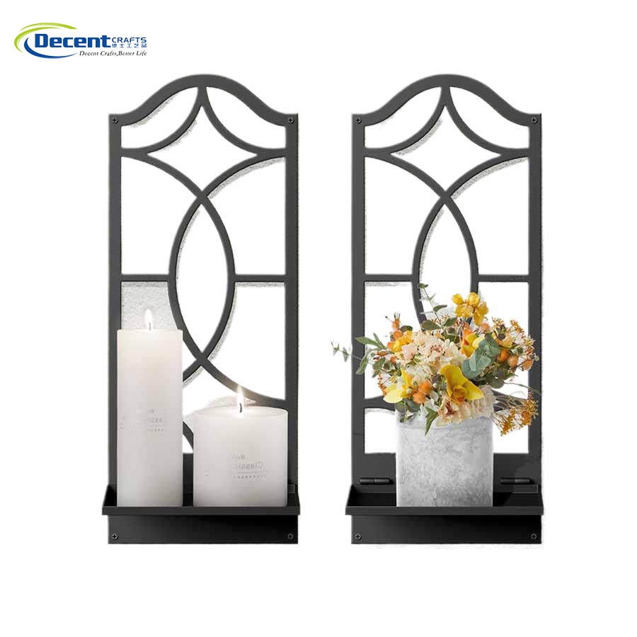 Wall Decorative Modern Black Candle Stand Premium Pure Home Decorative Durable Metallic Candle Stand For Home Party Decoration